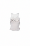 Delicate Soft Script Tank